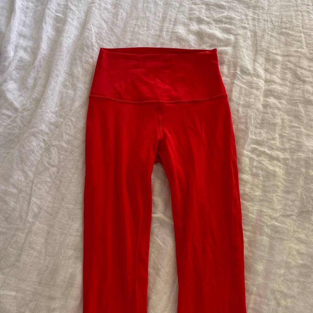 Lululemon Athletica Red High-Waist Leggings